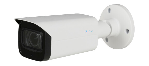 TURM IP Professional 4 MP Bullet Kamera mit 60m Nachtsicht, Motorzoom, PoE und WDR