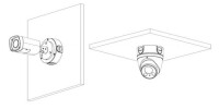TURM Anschlussbox f&uuml;r Dome und Bullet Kameras zur Wand- und Deckenmontage