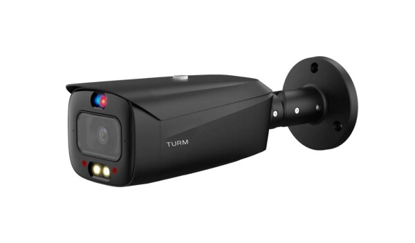 TURM IP Professional 8 MP ProAI Bullet Kamera, DEF3NCE, 2.8 mm Objektiv mit 106° Blickwinkel, Farbe schwarz