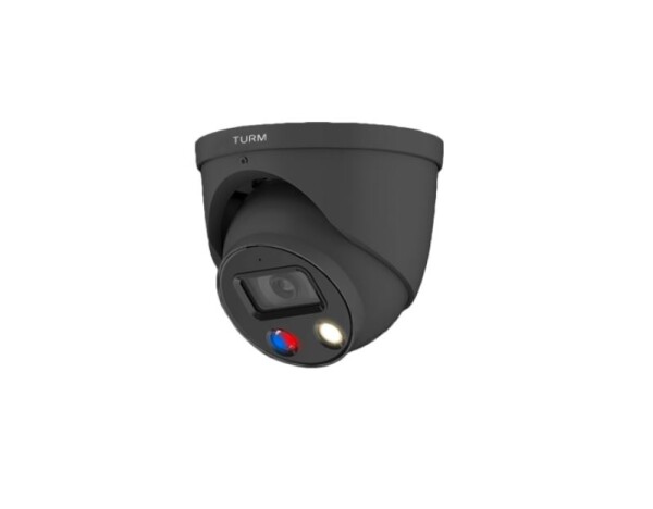 TURM IP Professional 8 MP ProAI Eyeball Kamera, DEF3NCE, 2.8 mm Objektiv mit 106° Blickwinkel, Farbe schwarz